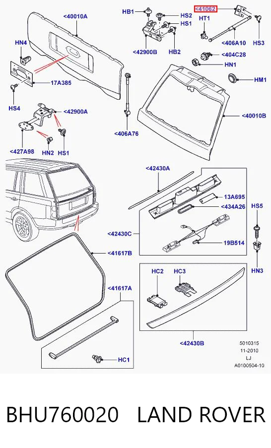 BHU760020 Land Rover