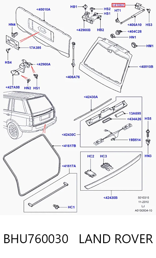 BHU760030 Land Rover