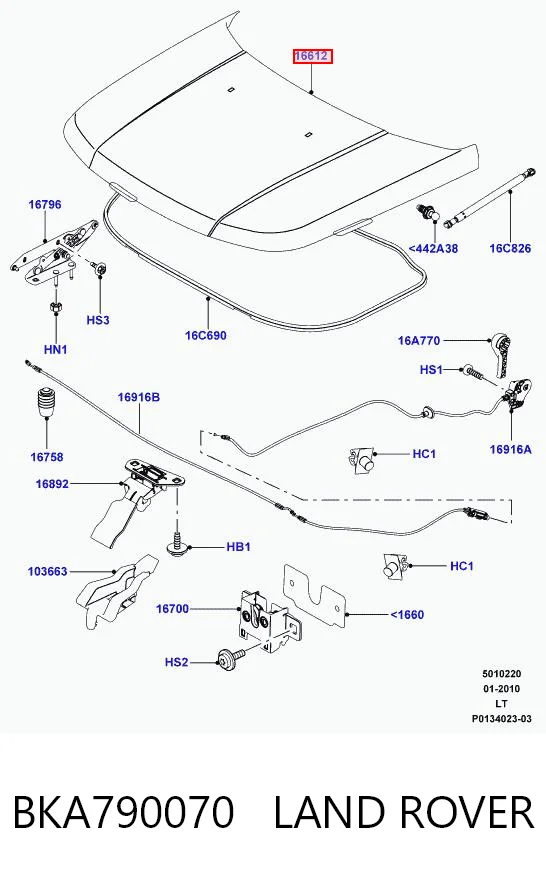Capota para Land Rover Range Rover SPORT I L320