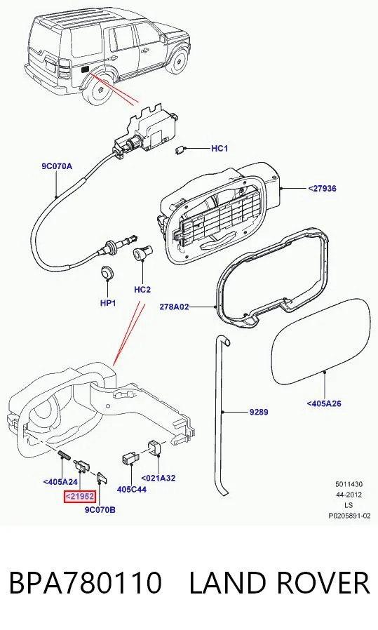 BPA780110 Land Rover 