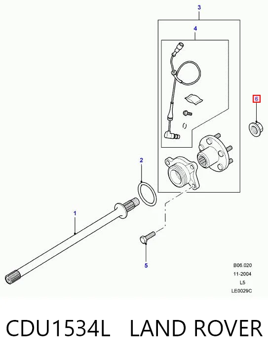 CDU1534L Land Rover Rolamento de cubo dianteiro
