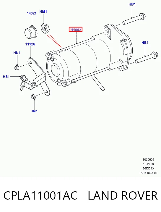  Motor de arranco Land Rover Range Rover III SUV (L322) (2010 - 2012) III