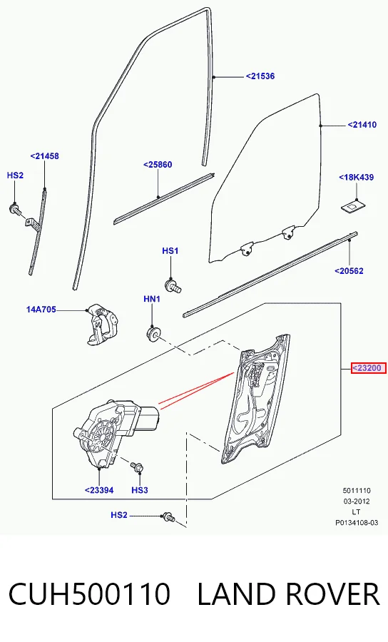 Compre Mecanismo de acionamento de vidro da porta dianteira esquerda Land Rover Discovery 4