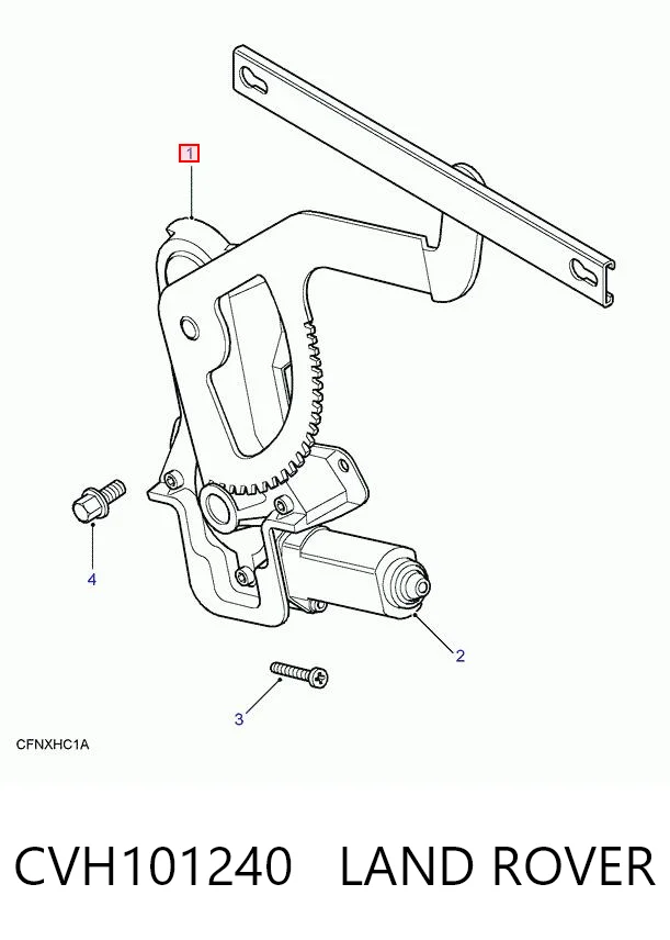 CVH101240 Land Rover Mecanismo de acionamento de vidro da porta traseira direita