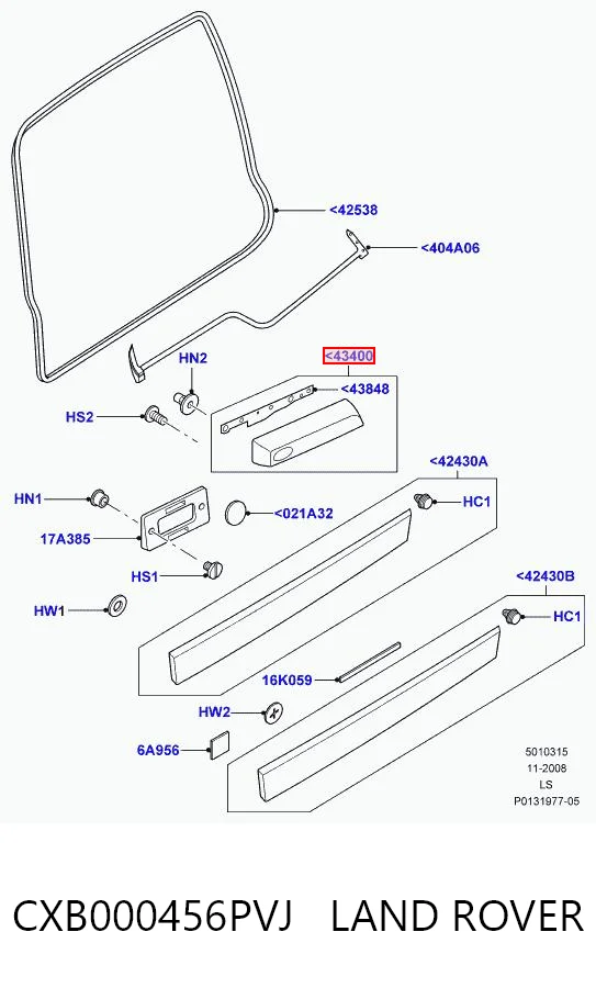 CXB000456PVJ Land Rover