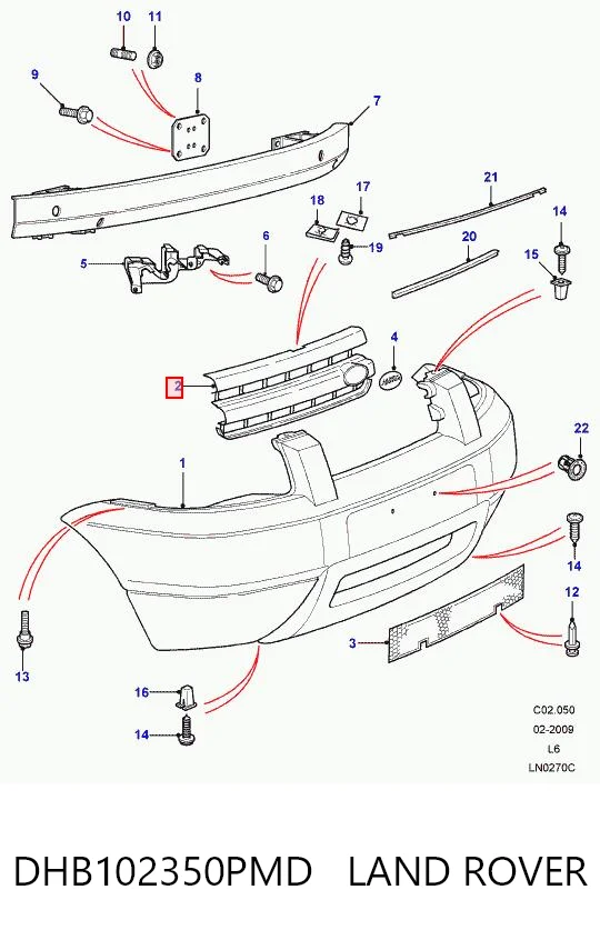 Grelha do radiador para Land Rover Freelander I L314