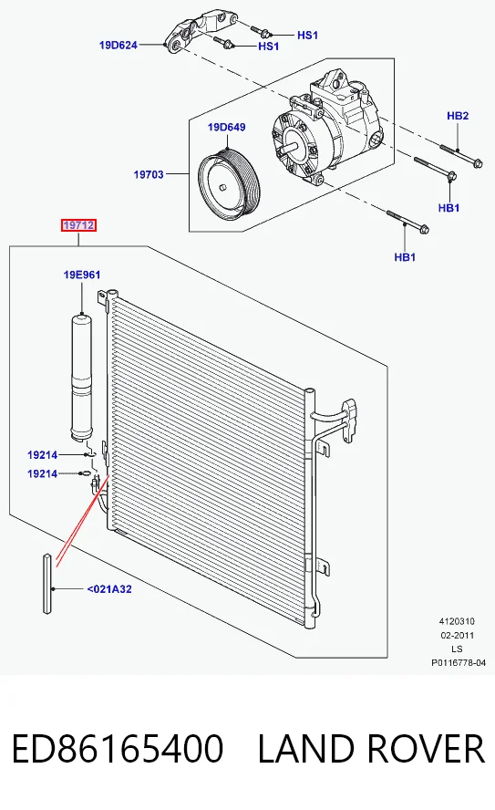 Radiador de aparelho de ar condicionado Land Rover Range Rover preço, a partir de 51,30 USD