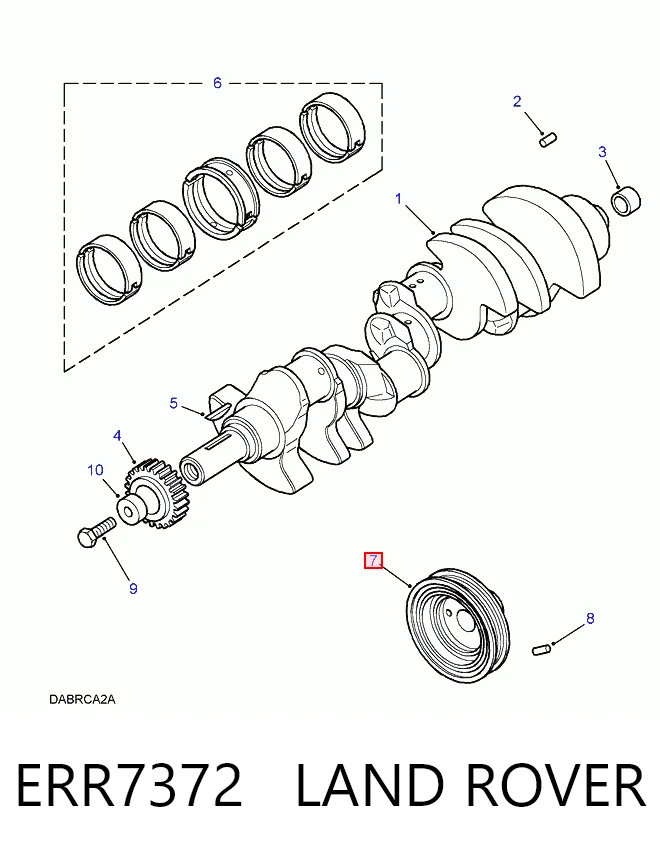Polia de cambota Land Rover Range Rover II LP, P38A ao melhor preço