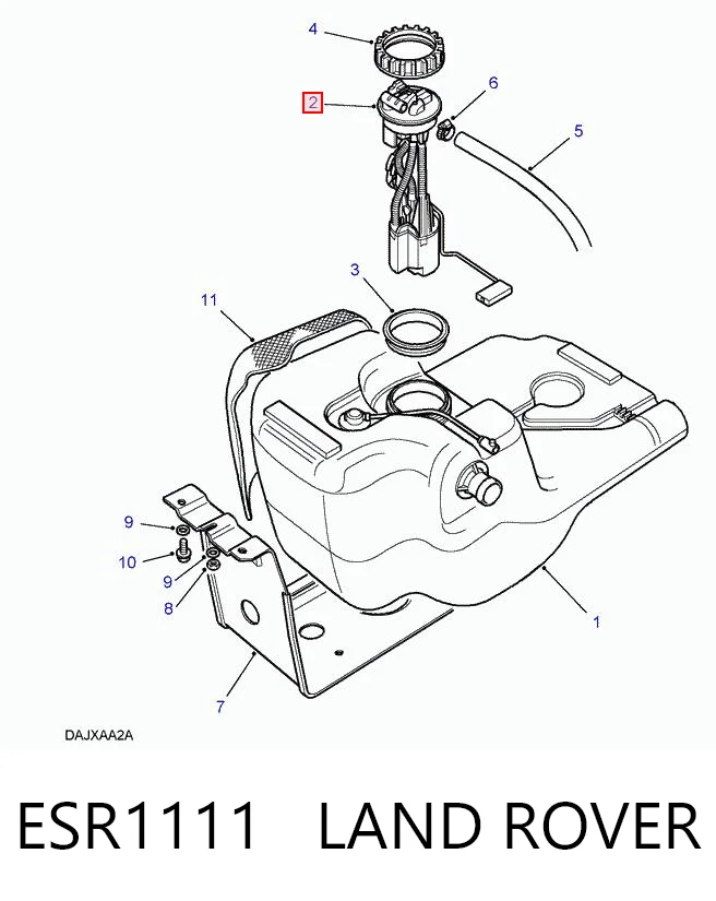 Módulo de bomba de combustível com sensor do nível de combustível Land Rover Range Rover II LP, P38A ao melhor preço