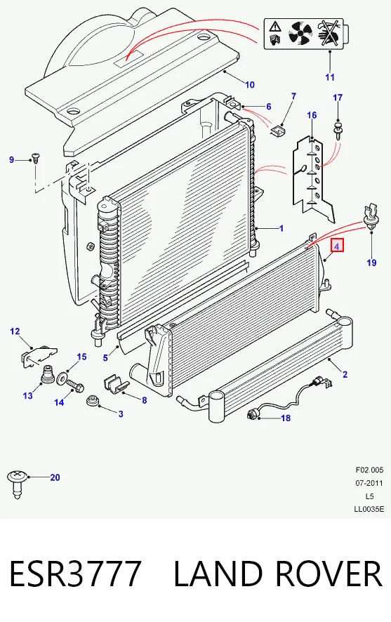 30930 NRF Radiador de intercooler