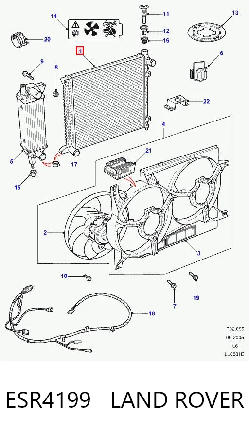 M0020170 Jdeus Radiador de esfriamento de motor