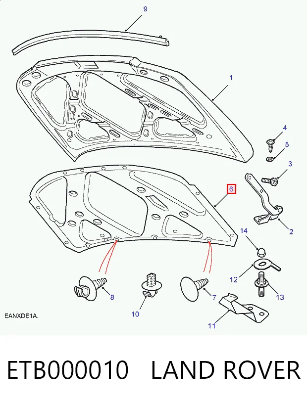 Isolamento de ruído da capota Land Rover Freelander I L314 ao melhor preço