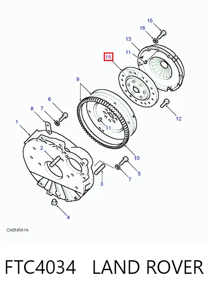 Disco de embraiagem para Land Rover Range Rover II LP, P38A