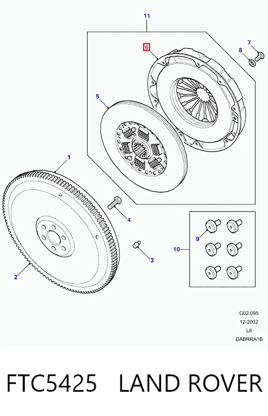 Cesta de embraiagem Land Rover Range Rover II LP, P38A ao melhor preço