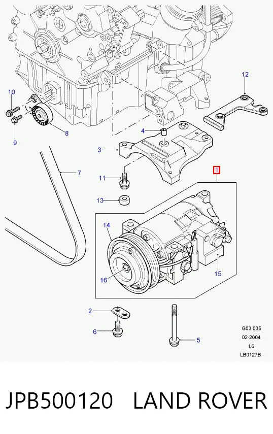 Compressor de aparelho de ar condicionado Rover 4472208060