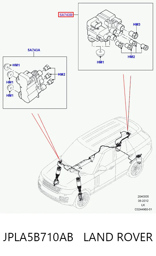 Unidade de válvulas de suspensão regulada traseira Jaguar T4K19951 preço, a partir de 161,09 USD