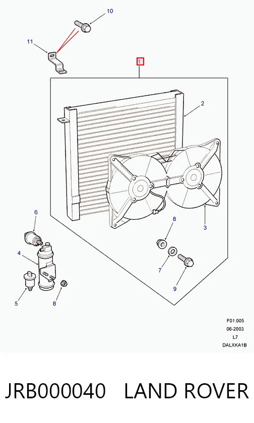 Compre Radiador de aparelho de ar condicionado Land Rover Range Rover 2