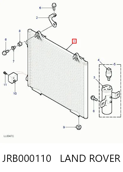 Radiador de aparelho de ar condicionado AC640000S Polcar