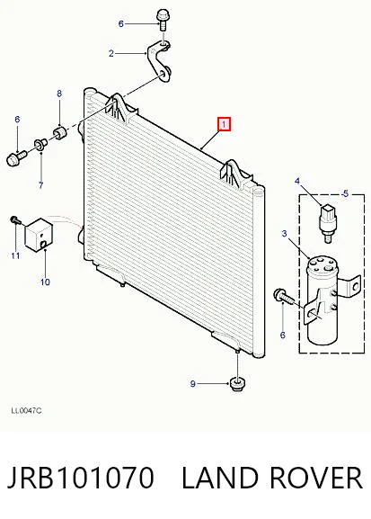 Radiador de aparelho de ar condicionado Polcar AC640000S