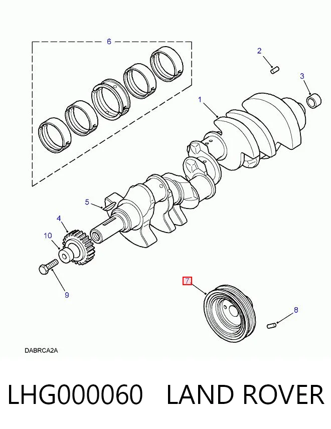 Polia de cambota Land Rover Range Rover II LP, P38A