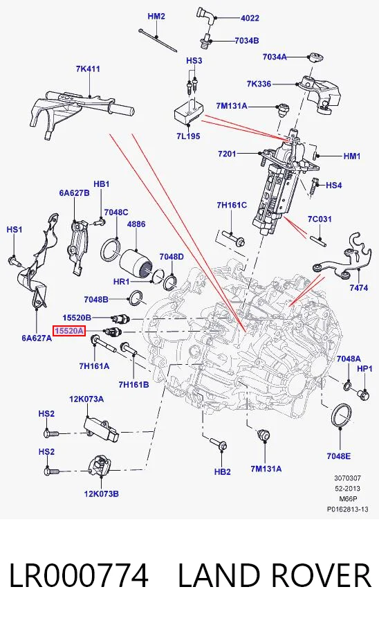 Sensor de ativação das luzes de marcha à ré para Volvo XC90 II 256