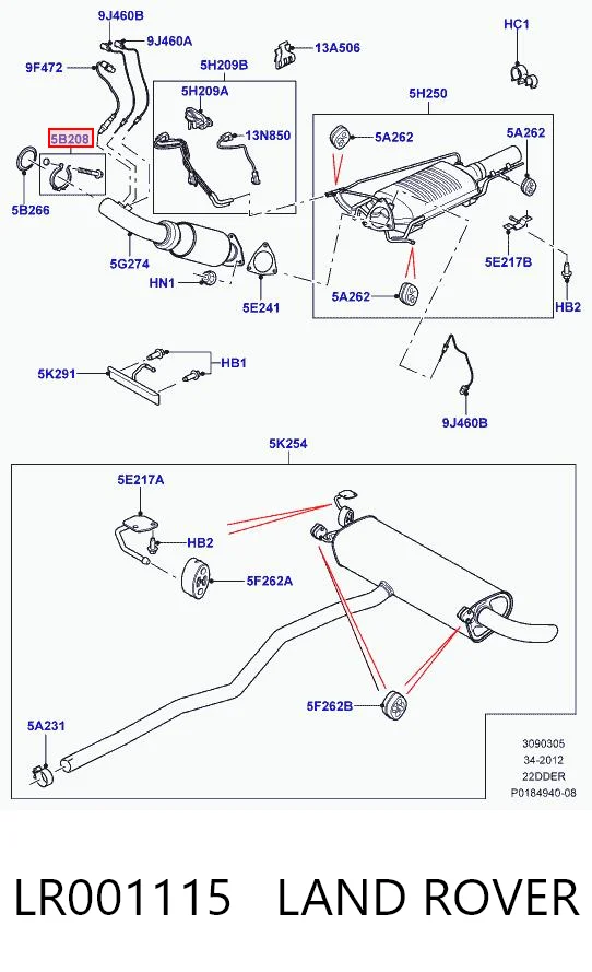 LR001115 Land Rover