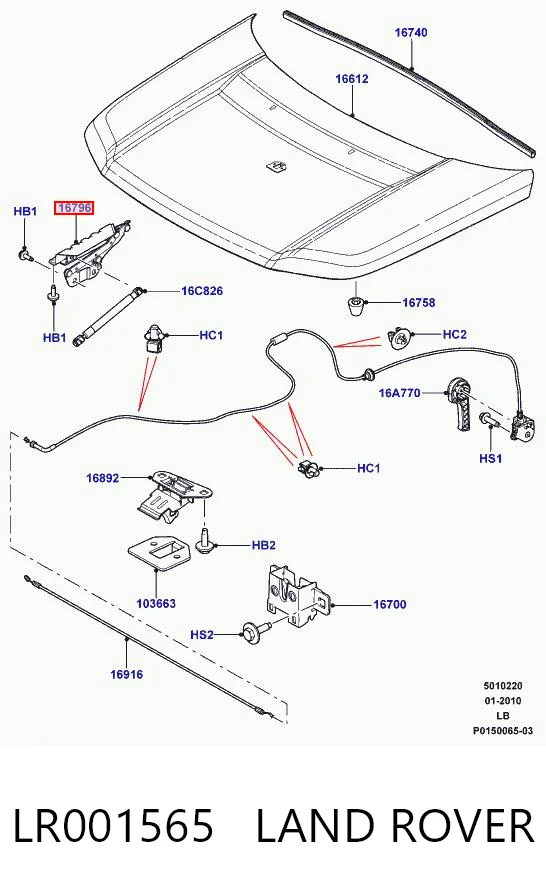 LR001565 Land Rover