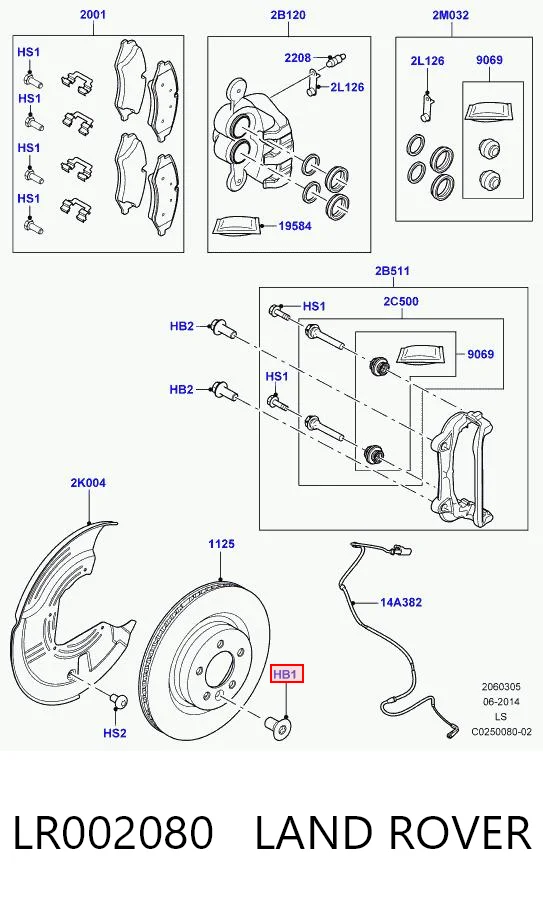 LR002080 Land Rover