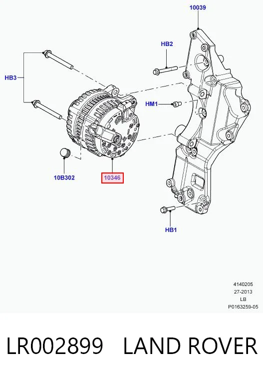 LR002899 Land Rover Gerador