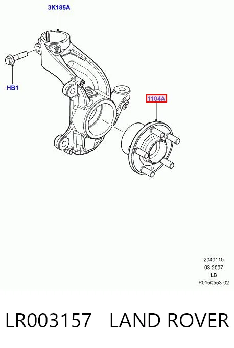 LR003157 Land Rover