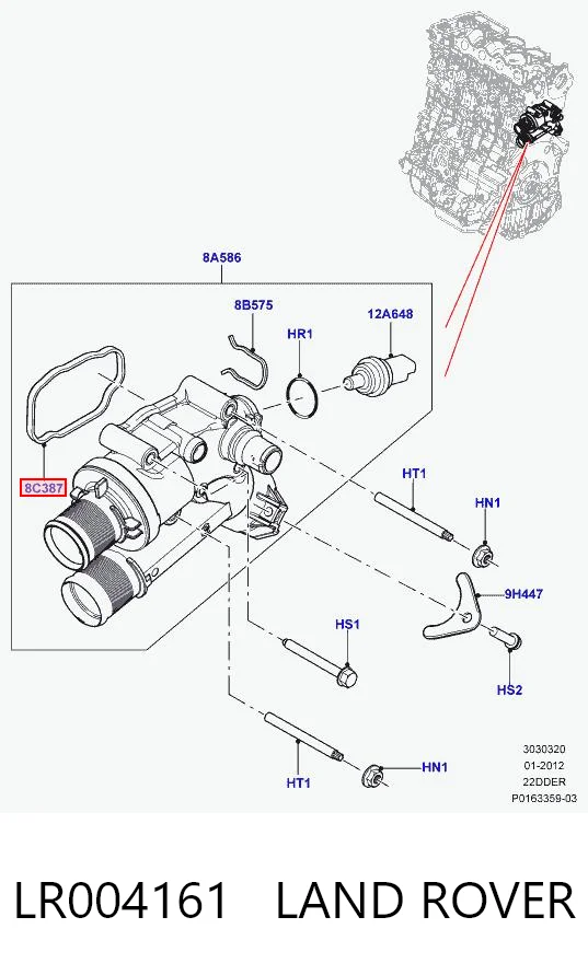 LR004161 Land Rover