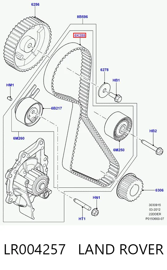 Compre 9662187580 Fiat/Alfa/Lancia Correia do mecanismo de distribuição de gás