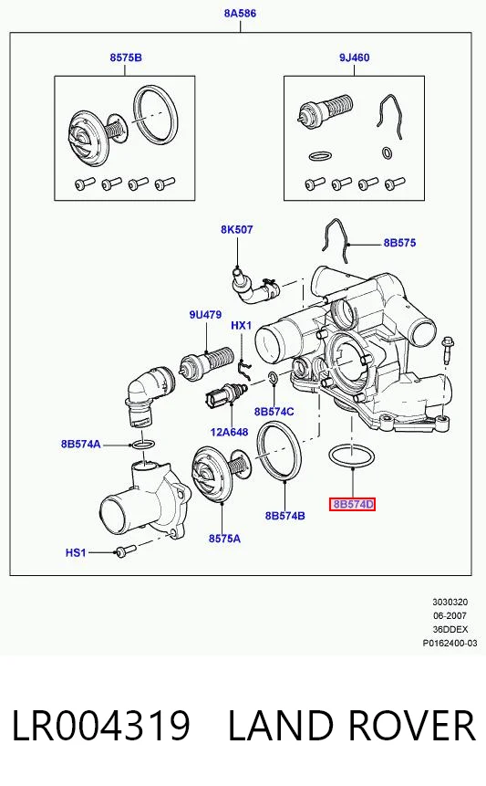 Vedante de termostato Land Rover Range Rover III L322 ao melhor preço