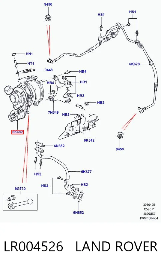 LR004526 Land Rover Turbina