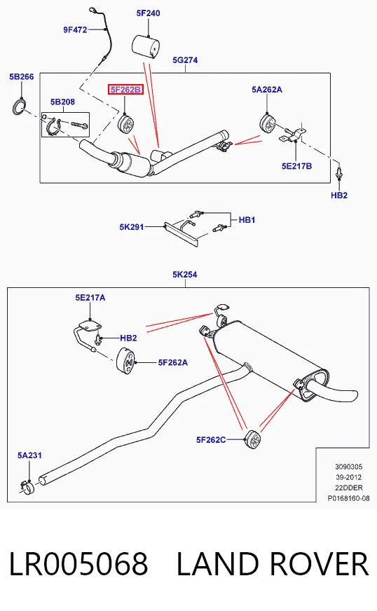  Coxim de fixação do silenciador Ford Mondeo III sedan (B4Y) (2000 - 2007) III
