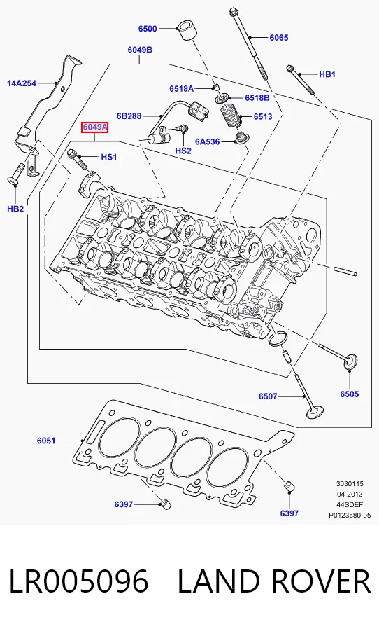 Cabeça de motor (CBC) Land Rover Range Rover SPORT I L320
