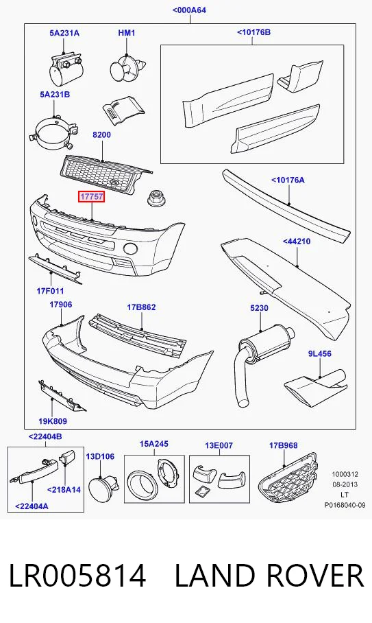 Pára-choque dianteiro para Land Rover Range Rover SPORT I L320