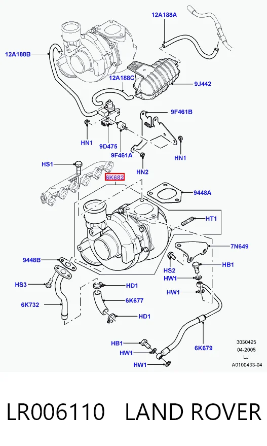 Turbina Land Rover Range Rover III L322