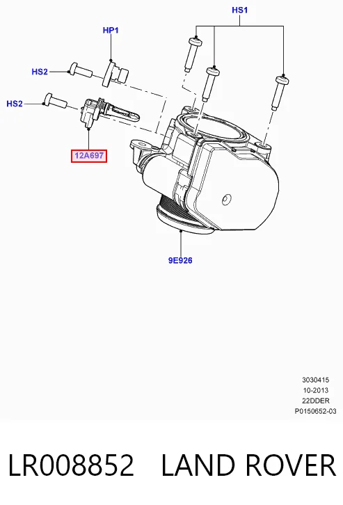 Sensor de temperatura da mistura de ar Land Rover Freelander II L359 ao melhor preço