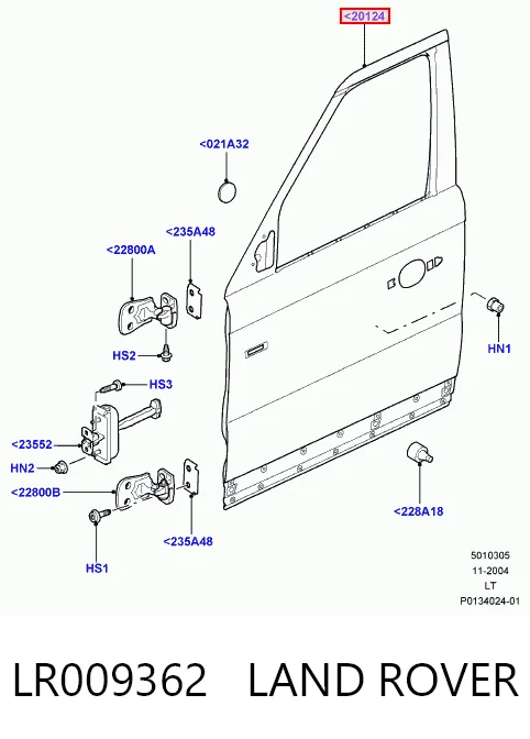 Porta dianteira esquerda para Land Rover Range Rover SPORT I L320