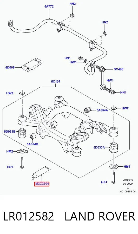 LR012582 Land Rover