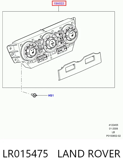 Unidade de controlo dos modos de aquecimento/condicionamento para Land Rover Freelander II L359