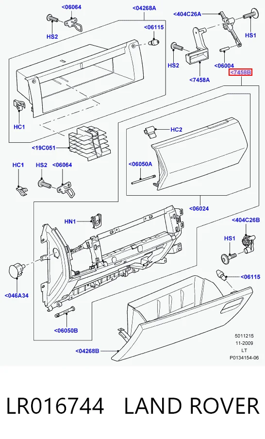 Caixa para porta-luvas (porta-luvas) Land Rover Range Rover I L320 ao melhor preço