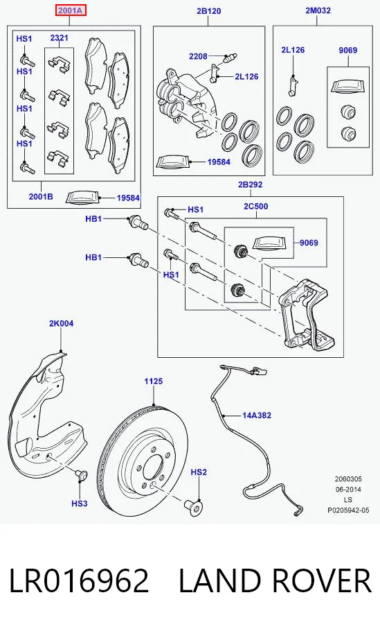 LR016962 Land Rover