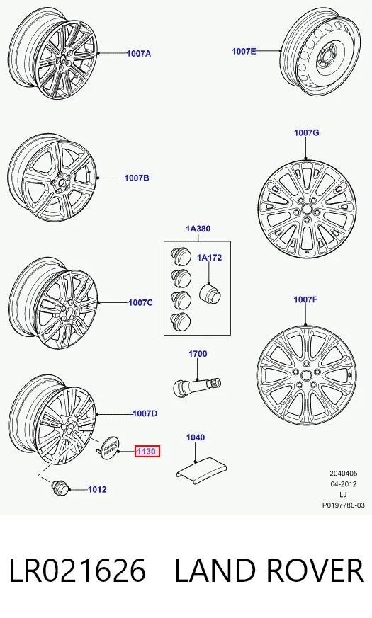 Coberta de disco de roda Jaguar T4N12112