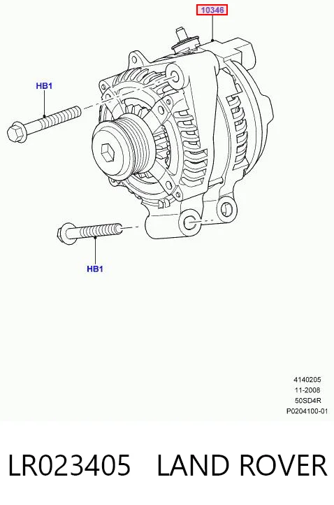 LR023405 Land Rover Gerador