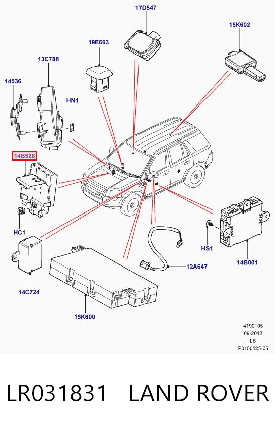 AH5214B526AC Land Rover 