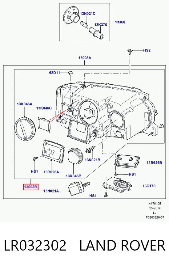 LR032302 Land Rover