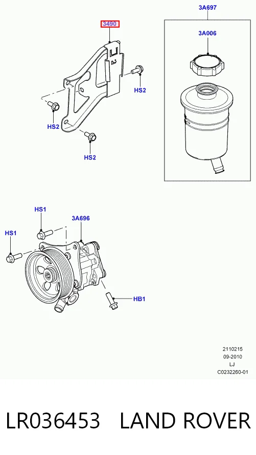 LR036453 Land Rover