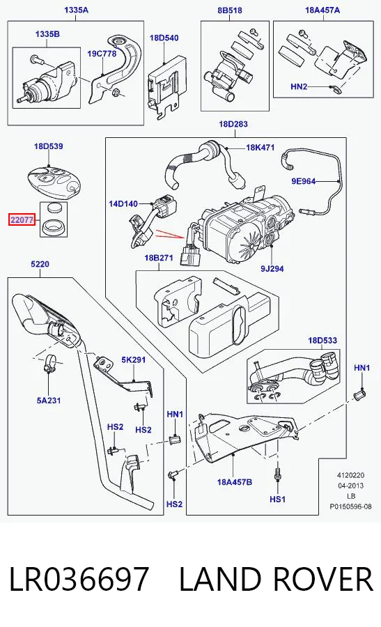 LR036697 Land Rover